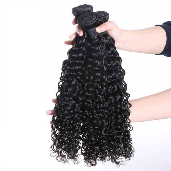 Unprocessed Brazilian Remy Human Hair Weaves Body Wave Curly Hair Bundles  LM129